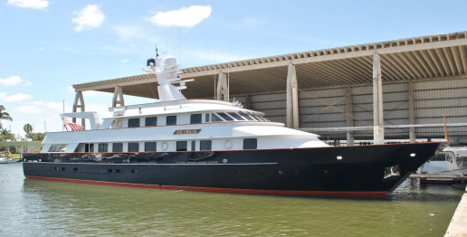 137ft Hakvoort superyacht Hilarium refitted by Derecktor Florida