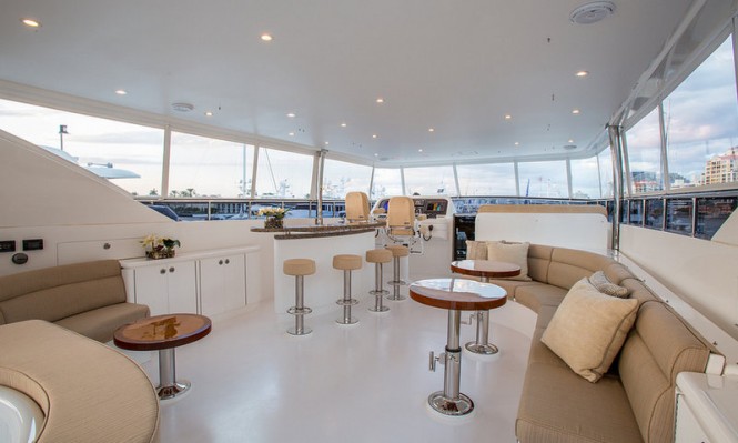 Aboard motor yacht Carbon Copy