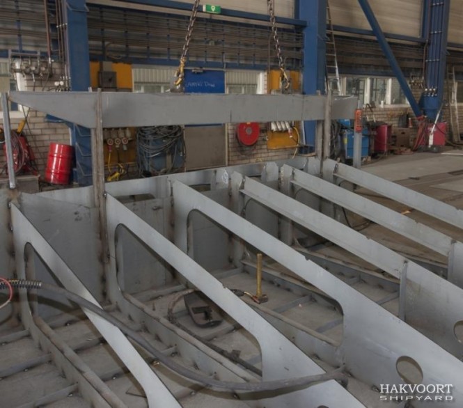 Keel laid for the 63m Hakvoort superyacht Project Zeus
