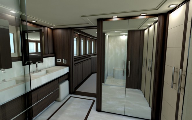 Luxury yacht Gatsby - Master Head - Image courtesy of Filippetti Yacht