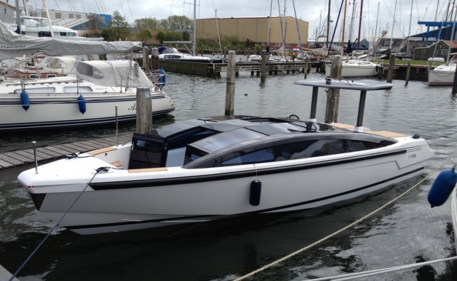 Omega Architects-designed 9.5m Limousine Tender for a 73m mega yacht in Dutch waters in Friesland