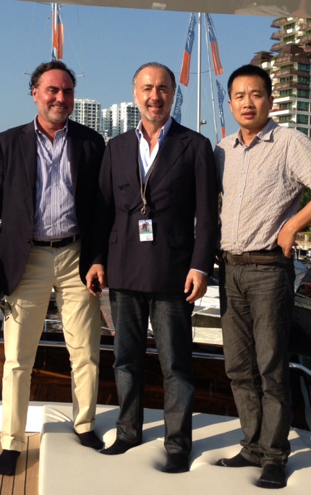 From left: Roberto ZAMBRINI, Alessandro FALCIAI, Guangfu ZHANG.