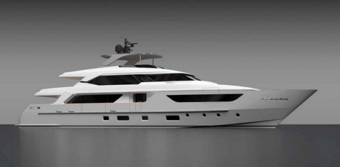 Rendering of Sanlorenzo superyacht SD126-40