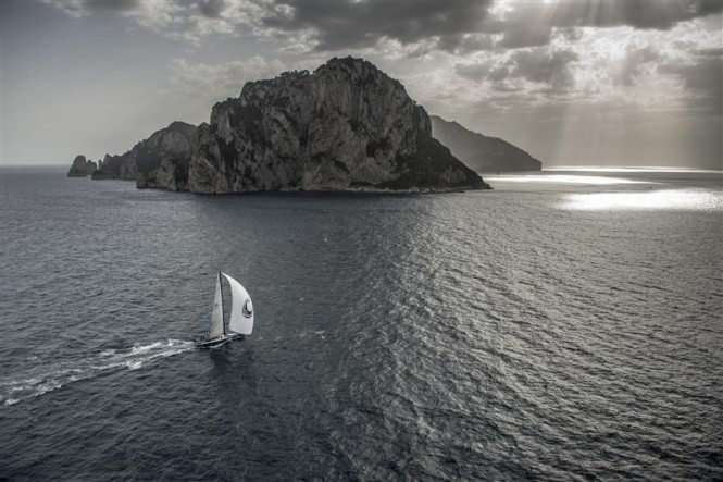 Sailing yacht Caol Ila R, Overall Winner of the Rolex Capri Sailing Week 2013 - Photo by Rolex Kurt Arrigo
