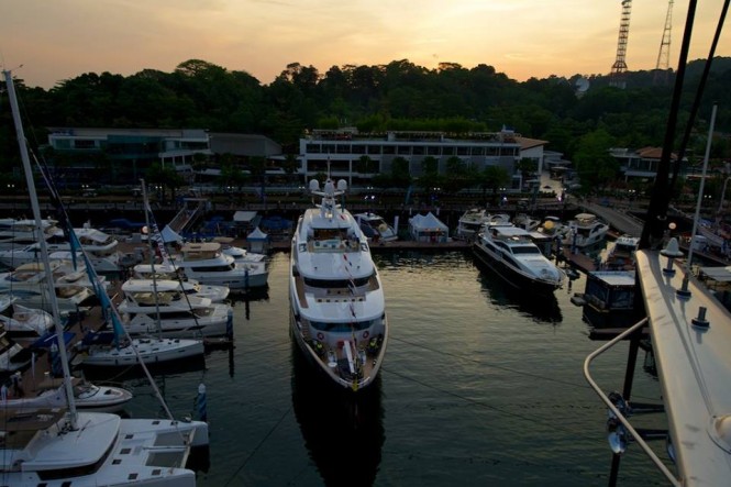 Singapore Yacht Show 2014 from above