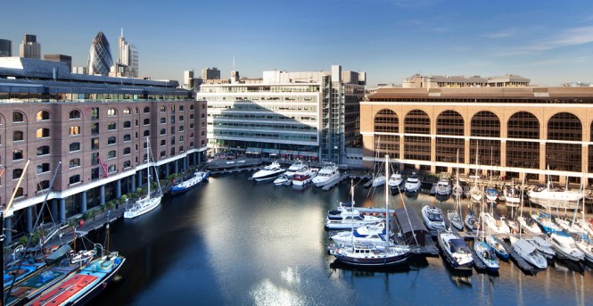 St Katharine Docks in Central London
