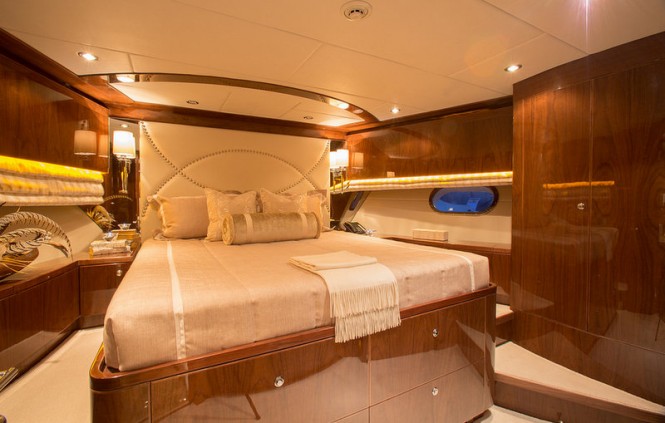 Superyacht Carbon Copy - Cabin - Photo by Quin Bisset