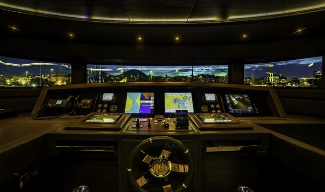 Superyacht ZAPHIRA - Wheelhouse - Image credit to Alberto de Abreu Sodre