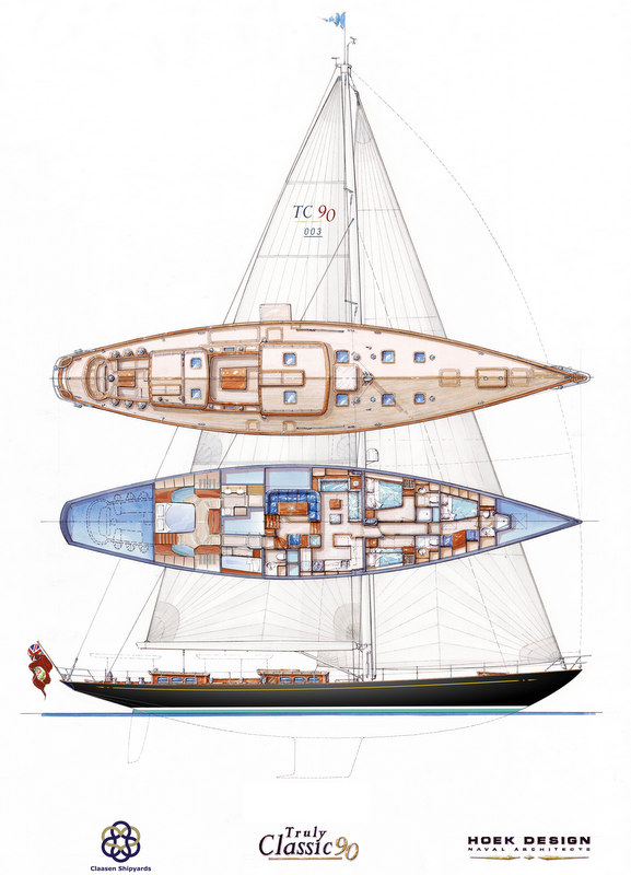 Truly Classic 90 Yacht by Claasen and Hoek Design