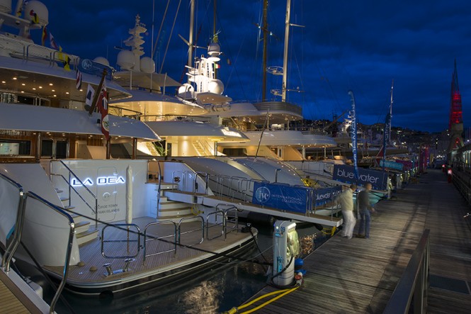 2014 MYBA Charter Show night view