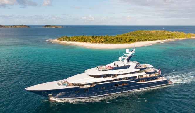 85m Lurssen mega yacht Solandge - Photo by Klaus Jordan