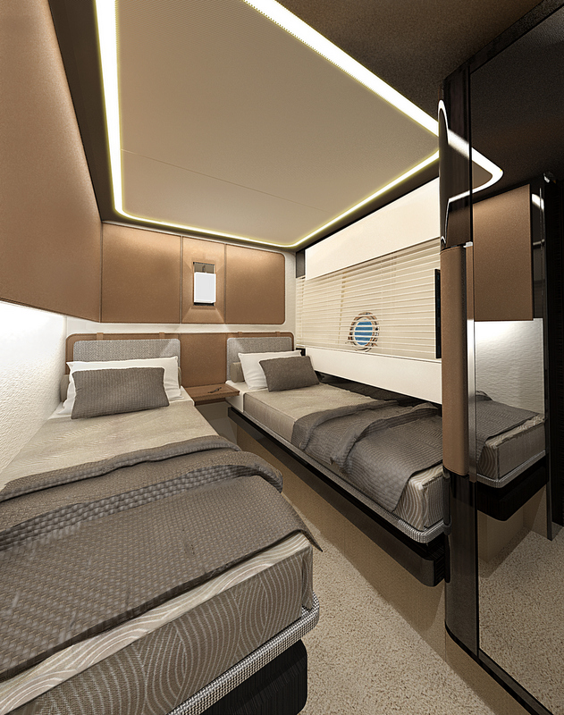 Azimut 77S superyacht - Guest Cabin