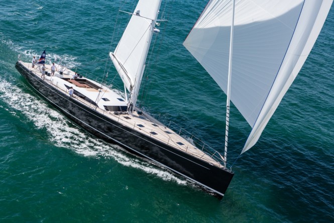 Baltic superyacht Inukshuk under sail - Photo credit to Jeff Brown