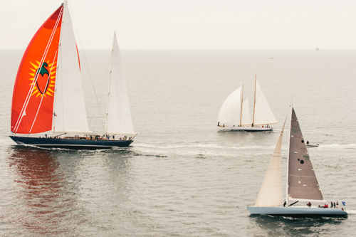 Classic superyachts participating in the 2014 Pendennis Cup