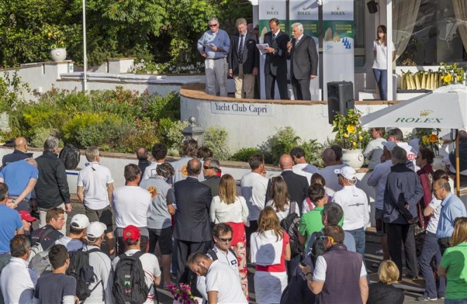 Competitors Briefing & welcome from Capri's Mayor at the Yacht Club Capri 