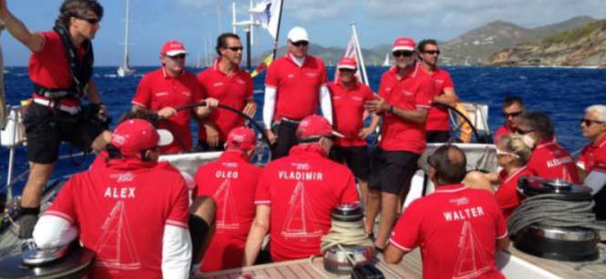 Crew aboard Southern Wind sailing yacht Cape Arrow