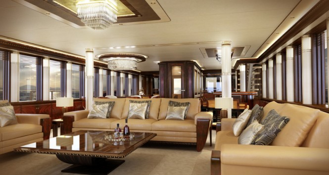 Expedition yacht Z164 - Saloon