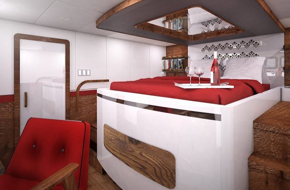 Luxurious cabin for 70 Sunreef Power Yacht