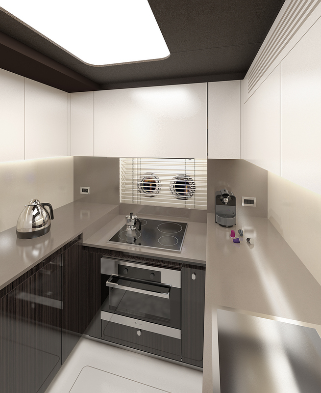 Luxury yacht Azimut 77S - Galley