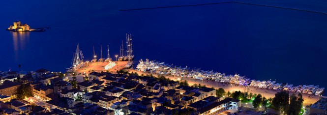 Mediterranean Yacht Show 2014 by night