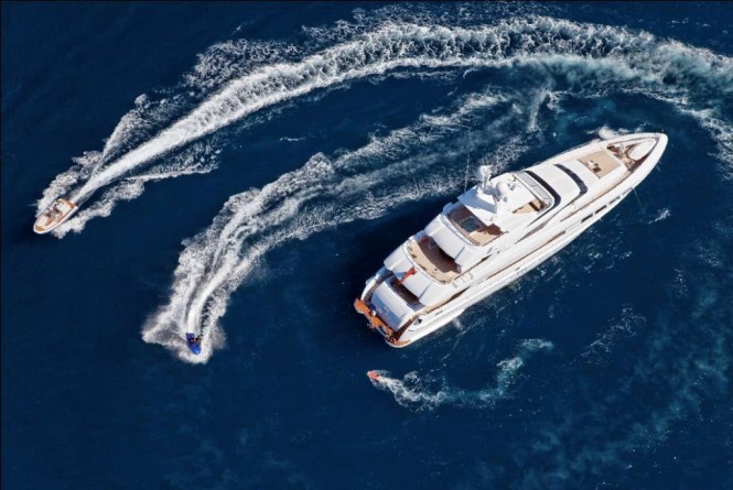 Mondo Marine charter yacht Manifiq and toys designed by Cor D. Rover - Image credit to Luca Dini Design