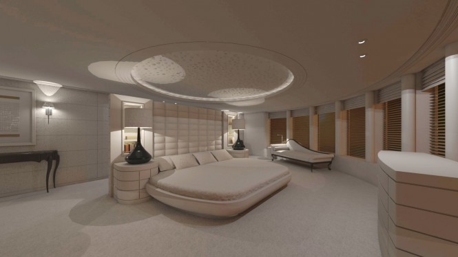 Motor yacht CONNIKAI concept - Owners stateroom