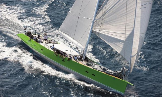 Sailing yacht Inoui from above - Photo by Gianfranco Forza