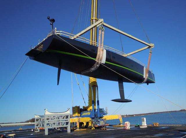Sailing yacht WinWin ready to be launched
