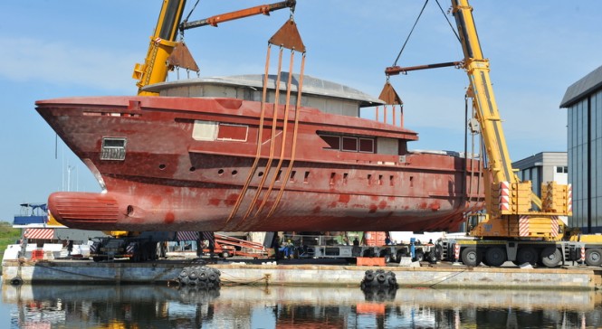 Superyacht 46Exp-115 ready to hit the water