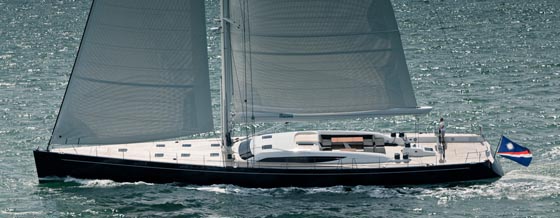 Superyacht Inukshuk with interior design by Adam Lay Studio underway - Image by Jeff Brown, Superyacht Media