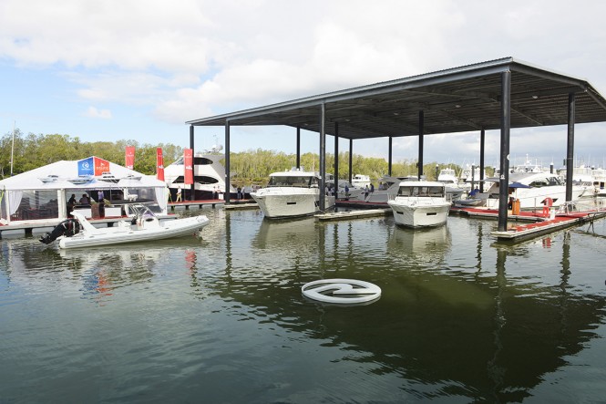 The Riviera Festival of Boating feature an on water red carpet undercover $22 million showcase of Riviera and Belize luxury boats