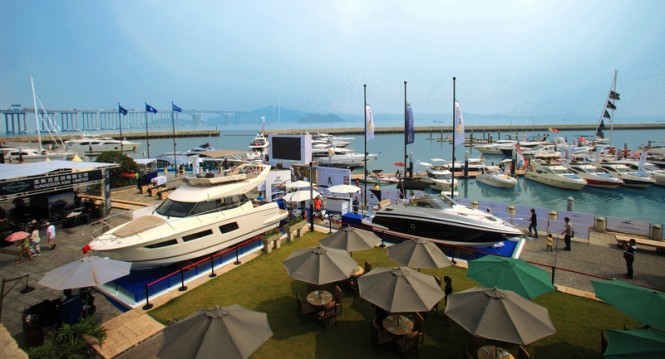 Yacht CN 2013 - Nansha Bay International Boat Show from above