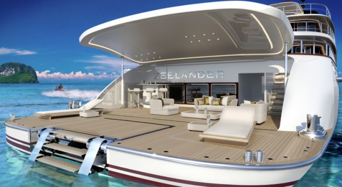 Z164 Yacht - aft view