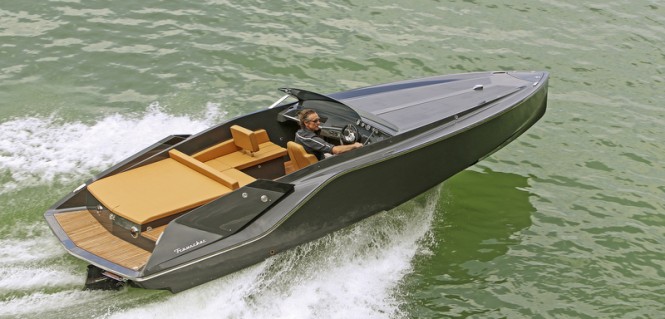 Frauscher 747 Mirage yacht tender from above