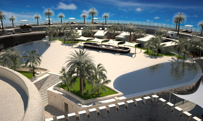 Mamula Touristic Project - Dance floor finish