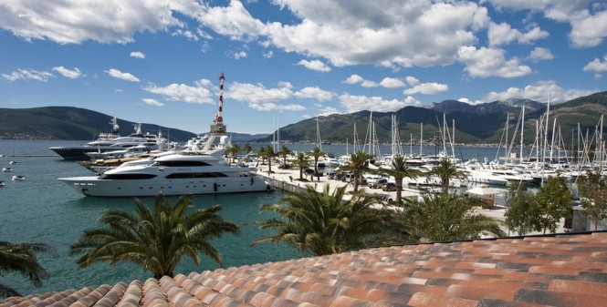 Porto Montenegro nestled in the lovely Mediterranean yacht charter destination - Montenegro