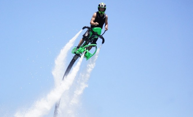 Thrusting skyward the Jetovator will capture crowd at the Gold Coast International Marine Expo 2014