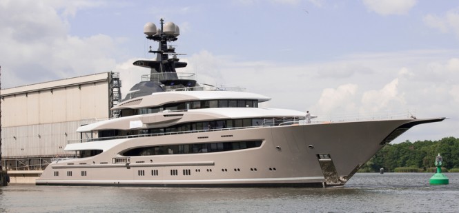 95m Lurssen superyacht Kismet (Project Global) - Photo by Klaus Jordan