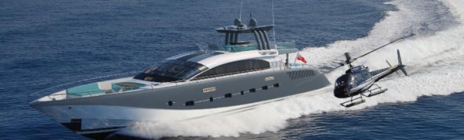 AeroCruiser 38 II FLY Yacht at full speed