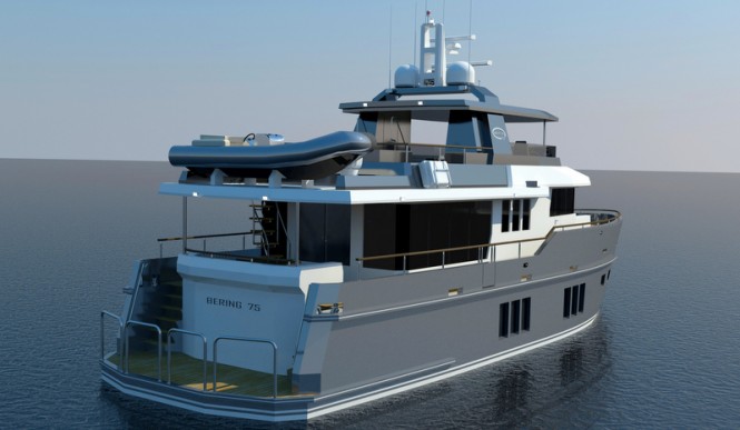 Bering 75 Yacht - aft view