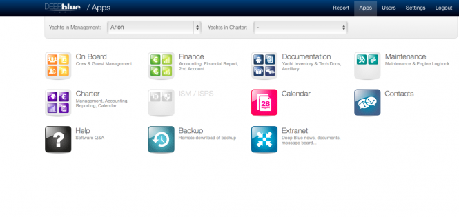 Deep Blue Yacht Management Software