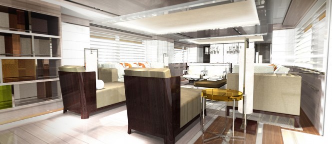 Heesen superyacht Project Hé - Saloon