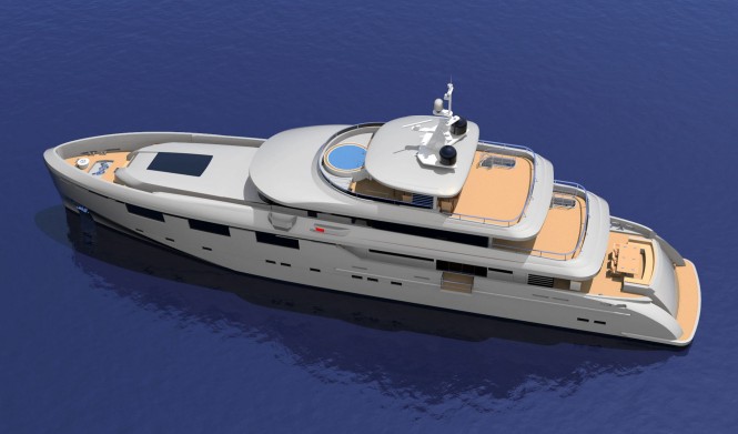 Heysea 50M Yacht - top view