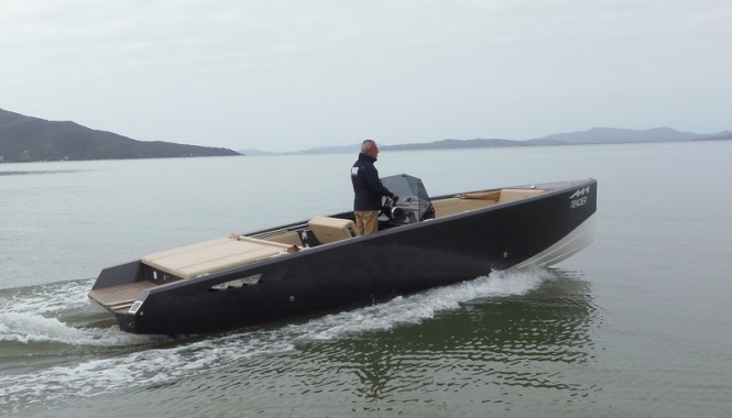 M1 superyacht tender - aft view