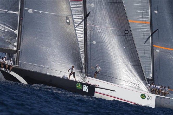 Mini Maxi fleet at the start line - Image credit to Rolex Carlo Borlenghi