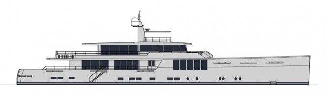 New 164' JFA explorer yacht project - Profile
