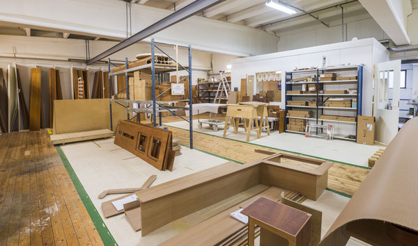 Organized "chaos" inside Nautor's Swan joinery in Kronoby, Finland. Every piece has its own place, every tool belongs somewhere, every hand knows exactly where to go at any given time.