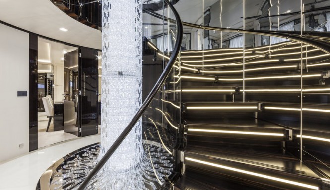 Polaris II superyacht - Staircase