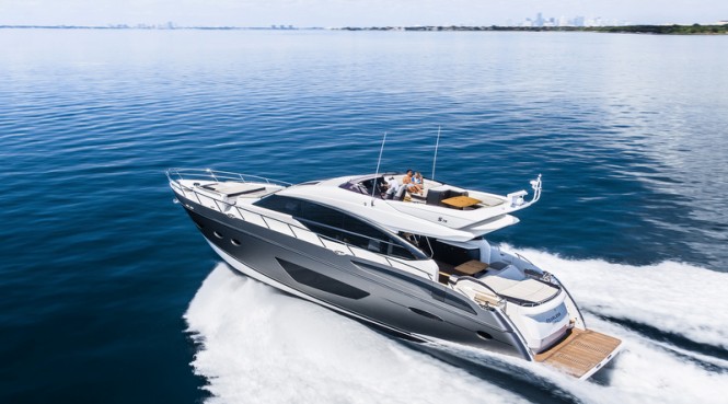 Princess S72 Yacht - aft view - Image courtesy of Princess Yachts International plc