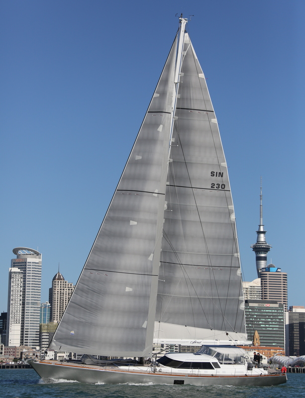 Yachting Developments-refitted Swan 90 superyacht Spirit under sail